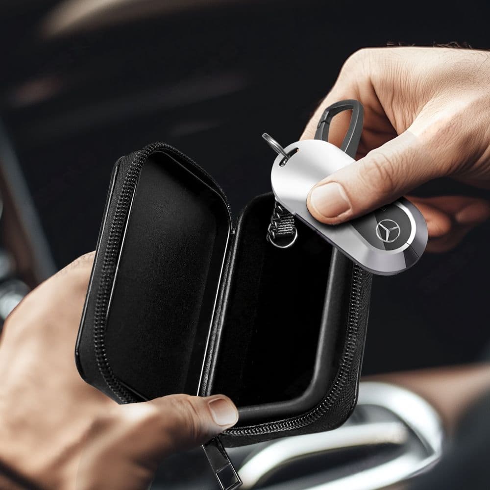 Θήκη Faraday Tech-Protect KLR300 χωρίς κλειδί, μπλοκάρισμα σήματος RFID, μαύρη 5
