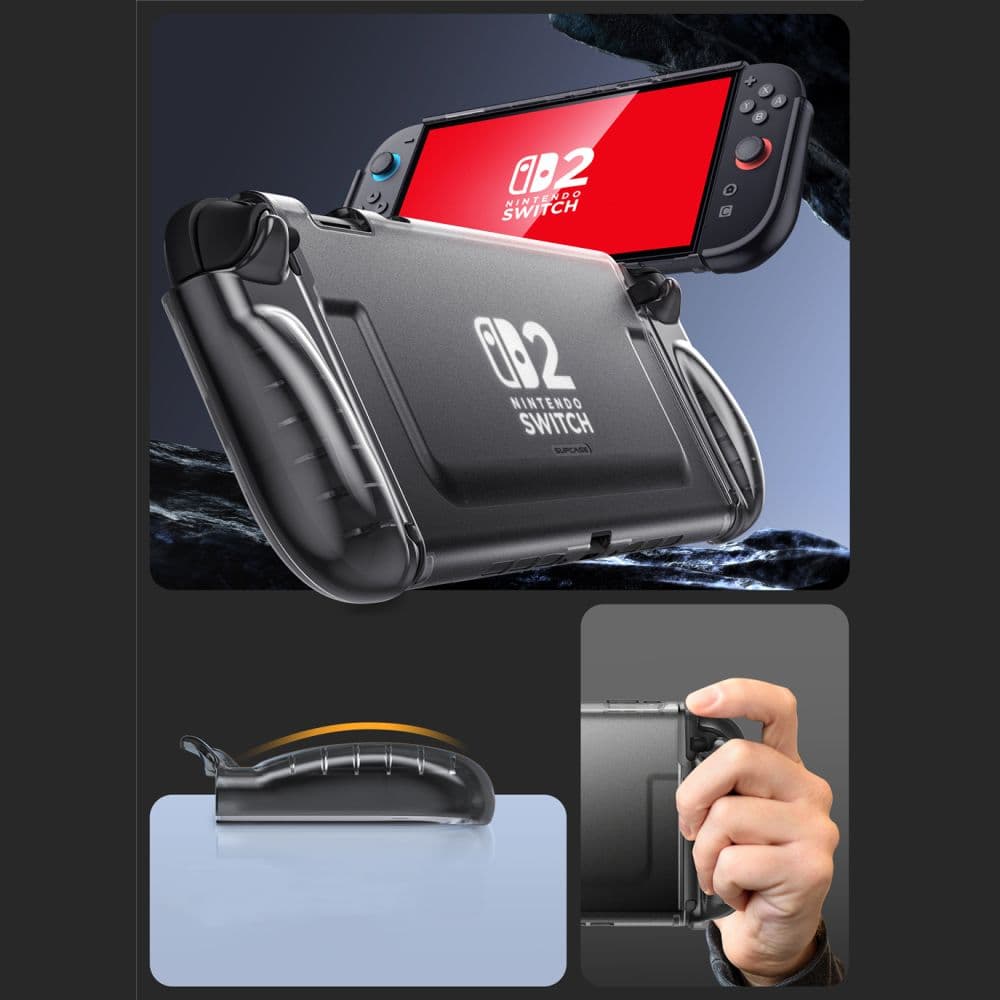 Θήκη SUPCASE Crystal για Nintendo Switch 2 Frost Black 5