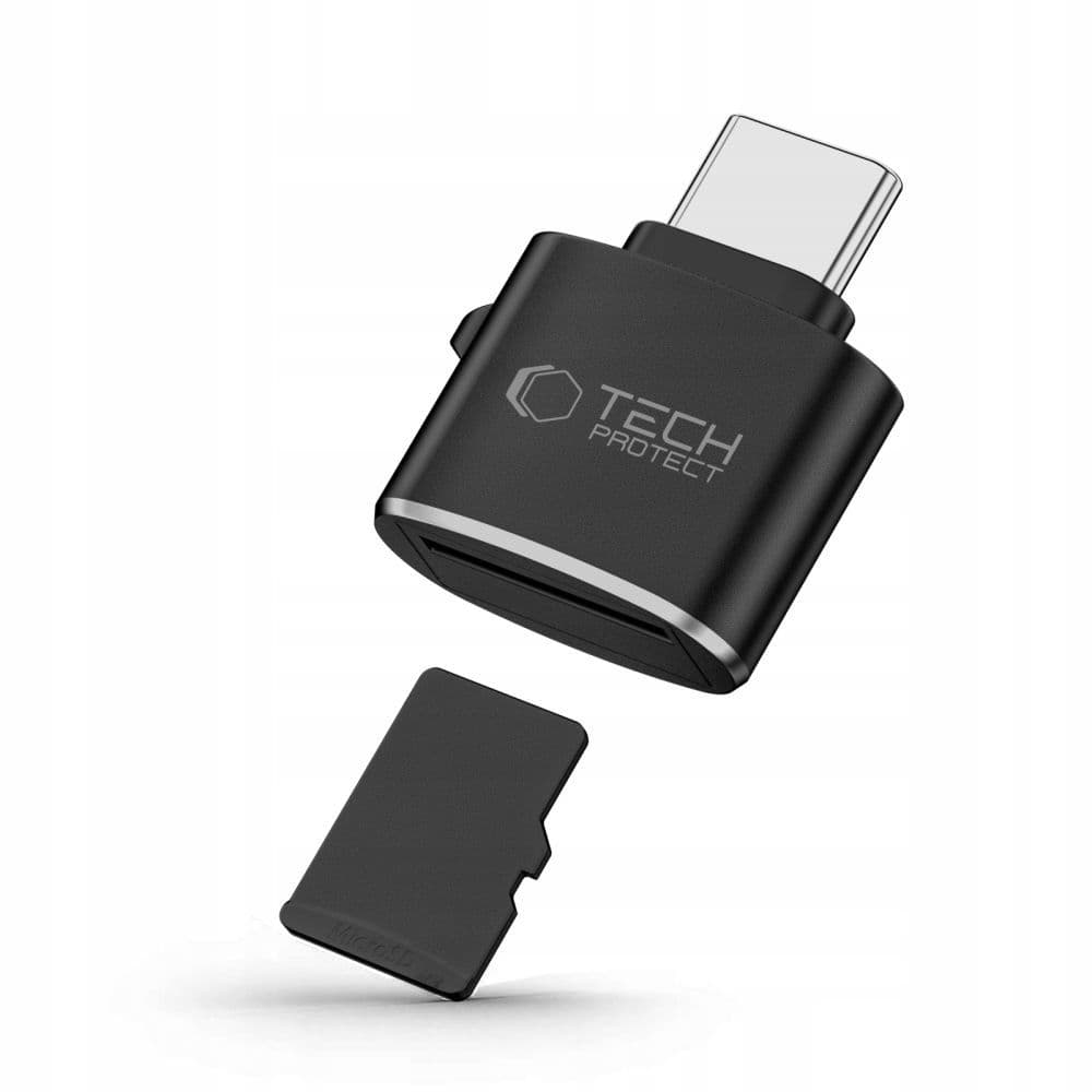 TECH-PROTECT ULTRABOOST TYPE-C ΣΕ ΑΝΑΓΝΩΣΤΗ ΚΑΡΤΩΝ MICRO SD/TF ΜΑΥΡΟ