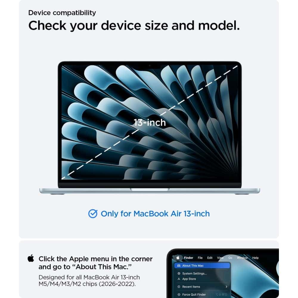 SPIGEN URBAN FIT MACBOOK AIR 13 M2-M5 2023-2026 ΧΡΩΜΑ ΓΚΡΙ 5
