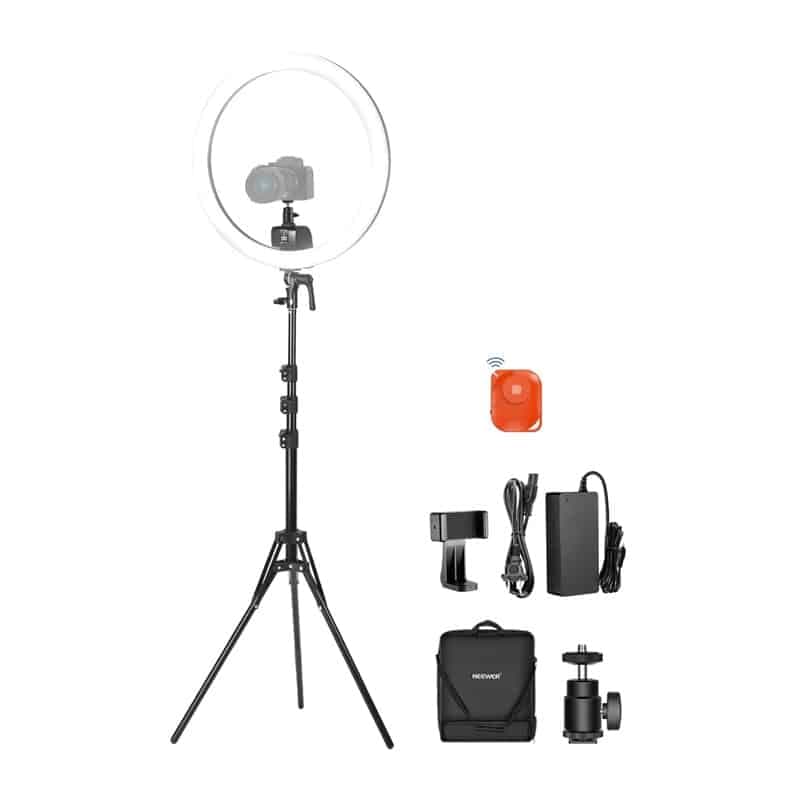 Σετ για selfie Neewer SRP18C 17 εκ. με στρογγυλό φωτιστικό LED για κινητά