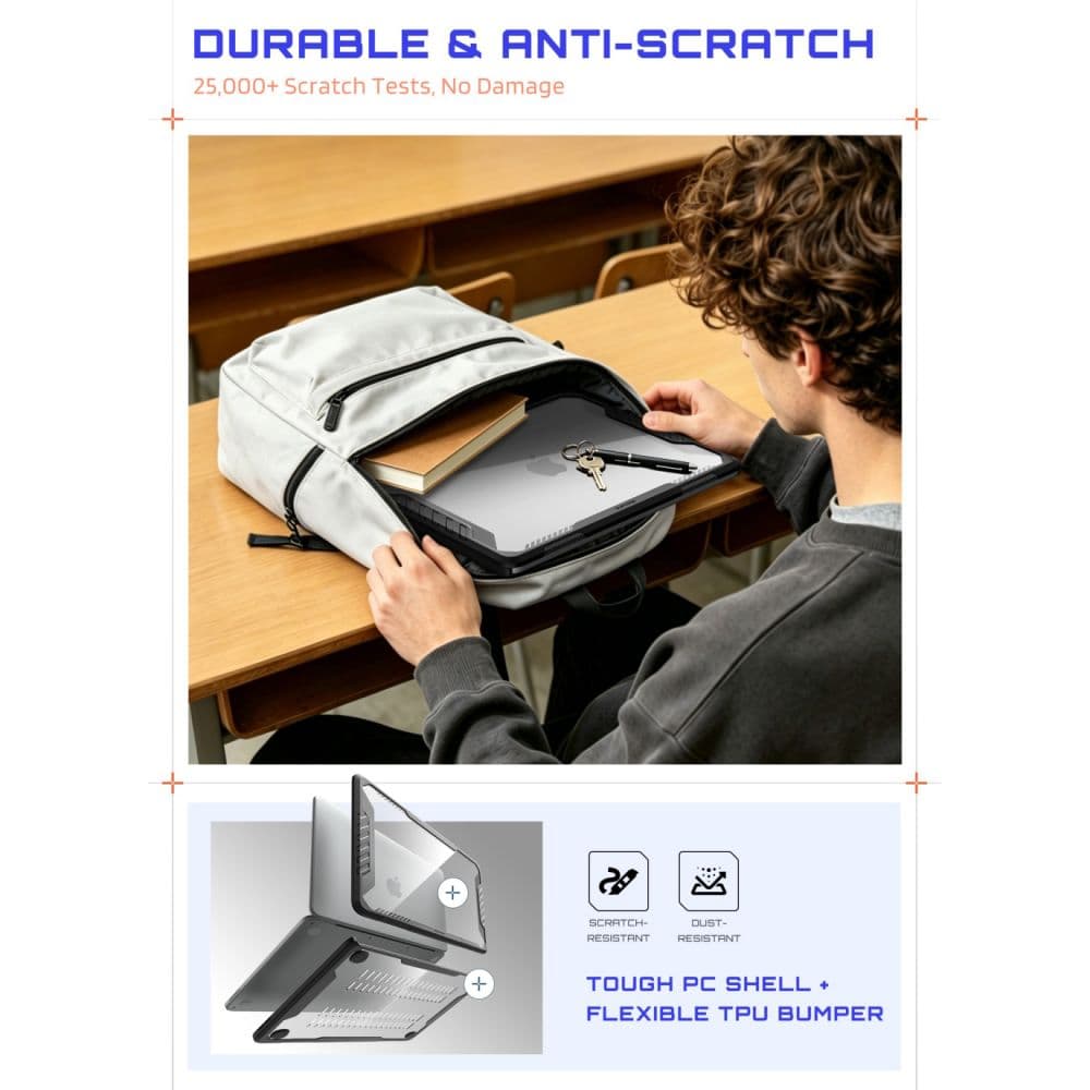 SUPCASE UNICORN BEETLE PRO MACBOOK NEO 13 2026 ΜΑΥΡΟ/ΔΙΑΦΑΝΟ 6
