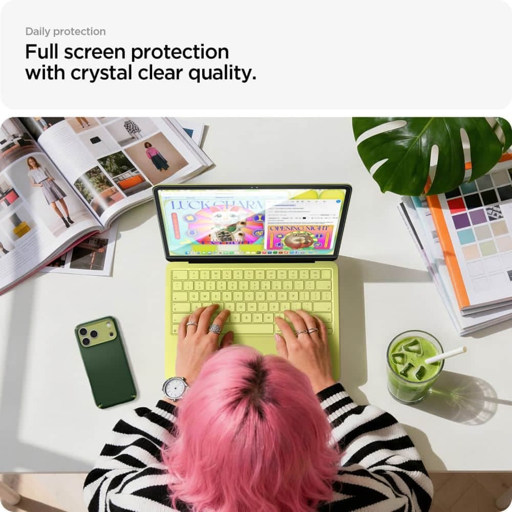 Σκληρυμένο γυαλί Spigen Glas.tR Slim FC για MacBook Neo 13 2026 Μαύρο 6