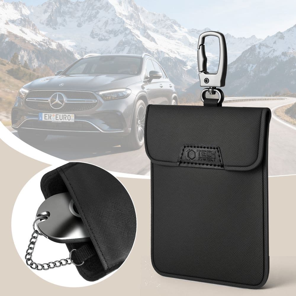 Θήκη Tech-Protect KLR400 χωρίς κλειδί, μπλοκάρισμα σήματος RFID, μαύρη 6