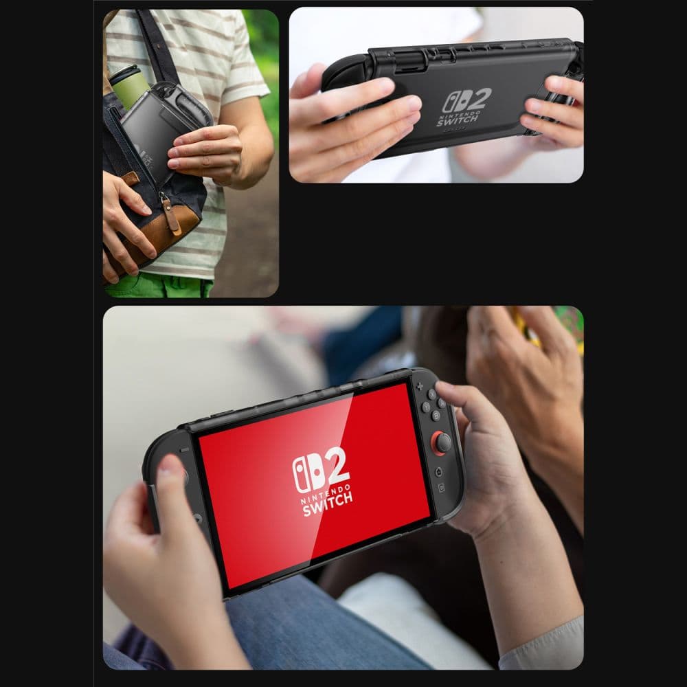 Θήκη SUPCASE Crystal για Nintendo Switch 2 Frost Black 6