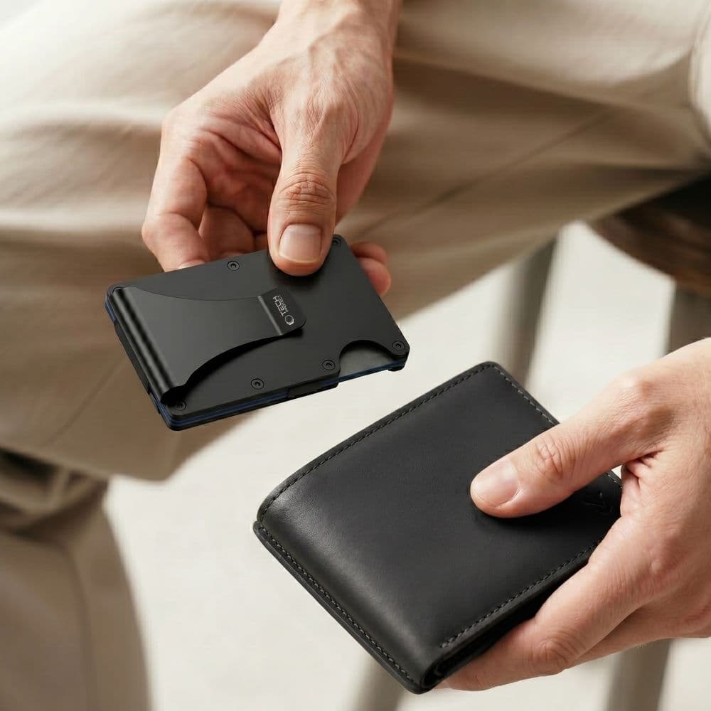 Πορτοφόλι με κάρτα RFID TECH-PROTECT THORN, μαύρο 6