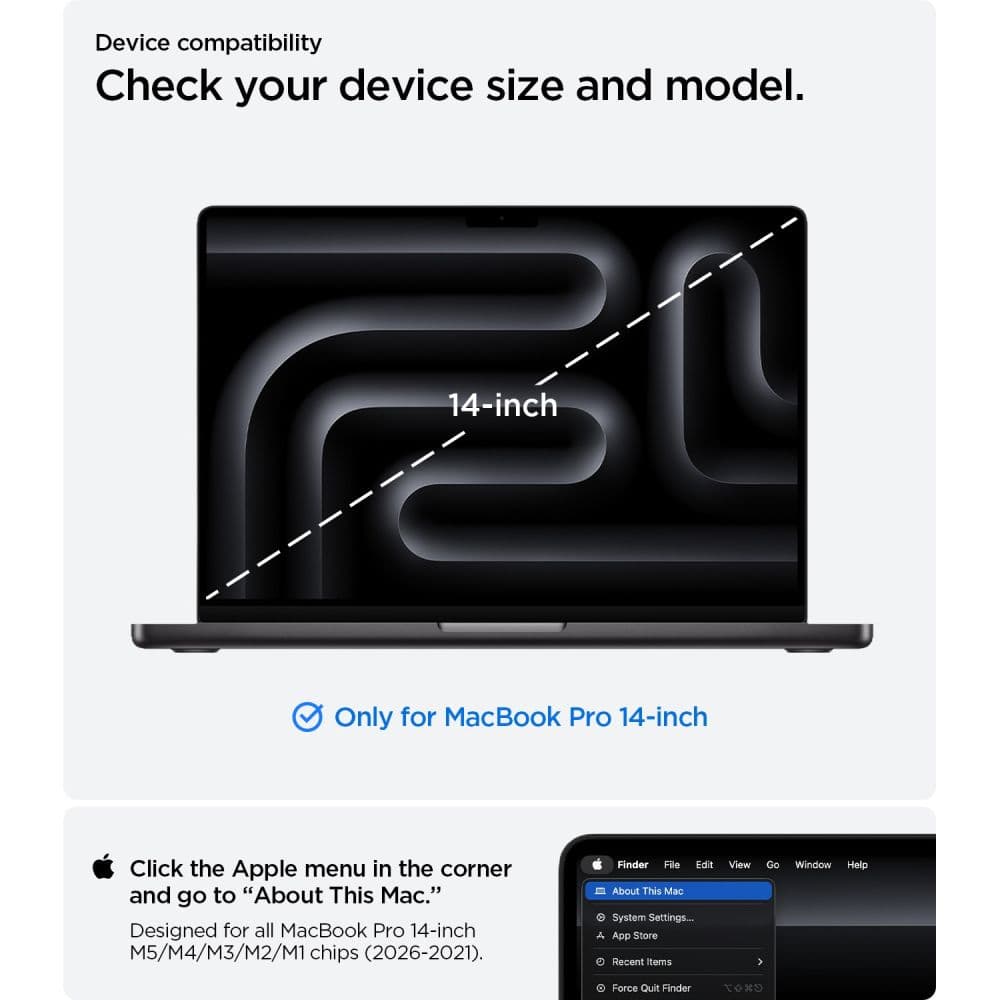 Spigen Urban Fit για MacBook Pro 14 M1-M5 / M5 Pro / M5 Pro Max 2021-2026 - Χρώμα Γκρι 6