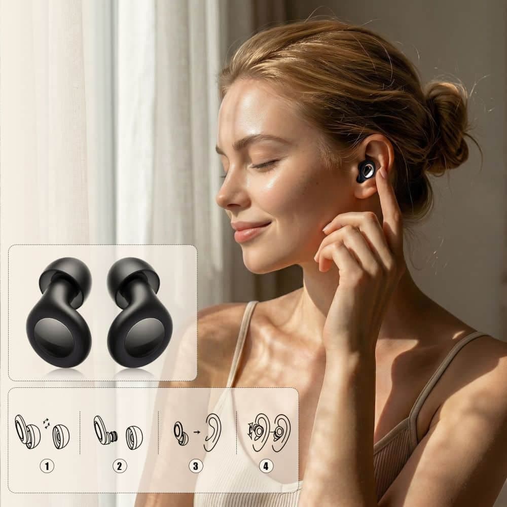 ΩΤΟΑΣΠΙΔΕΣ TECH-PROTECT QUIETFIT ΜΑΥΡΕΣ 4