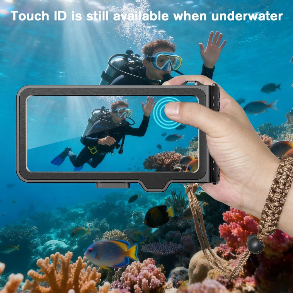Αδιάβροχη Θήκη Tech-Protect IPX8 Pro για Καταδύσεις Universal Γκρι/Μαύρο 7