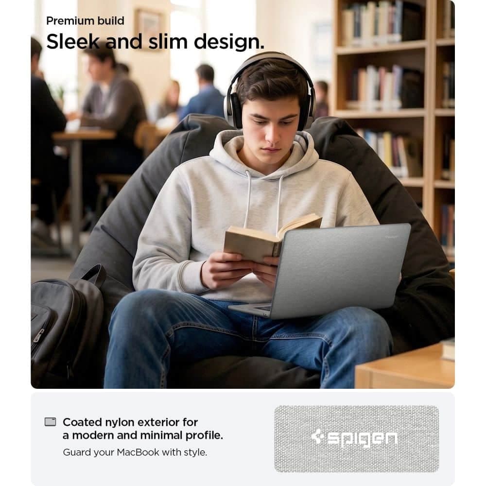 Spigen Urban Fit για MacBook Air 15 M2-M5 (2023-2026) - Χρώμα Γκρι 6