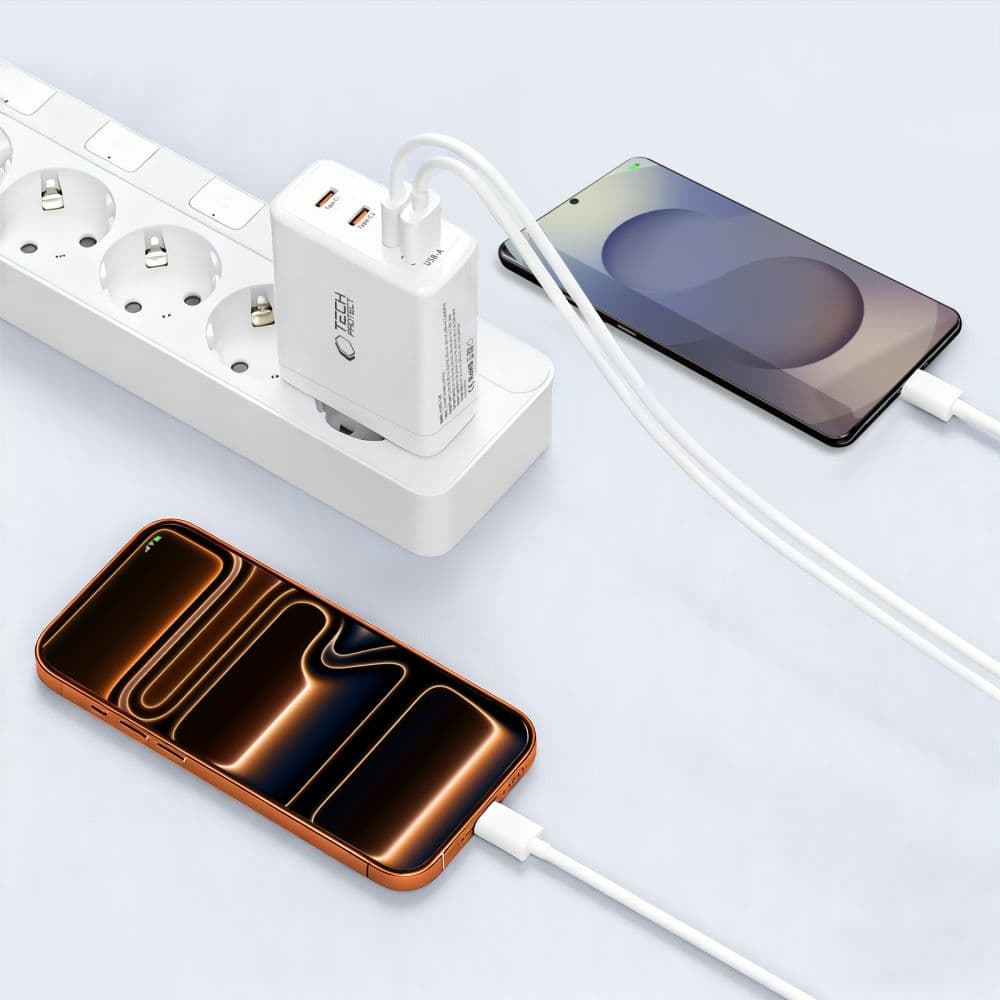 TECH-PROTECT NC140W-GAN ΦΟΡΤΙΣΤΗΣ 4 ΘΥΡΩΝ PD 140W / QC3.0 ΛΕΥΚΟΣ 8