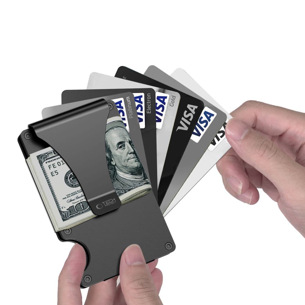 Πορτοφόλι με κάρτα RFID TECH-PROTECT THORN, μαύρο 2