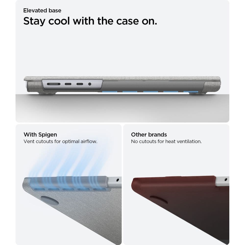 Spigen Urban Fit για MacBook Pro 14 M1-M5 / M5 Pro / M5 Pro Max 2021-2026 - Χρώμα Γκρι 9