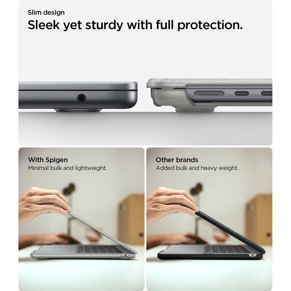 Spigen Urban Fit για MacBook Air 15 M2-M5 (2023-2026) - Χρώμα Γκρι 8