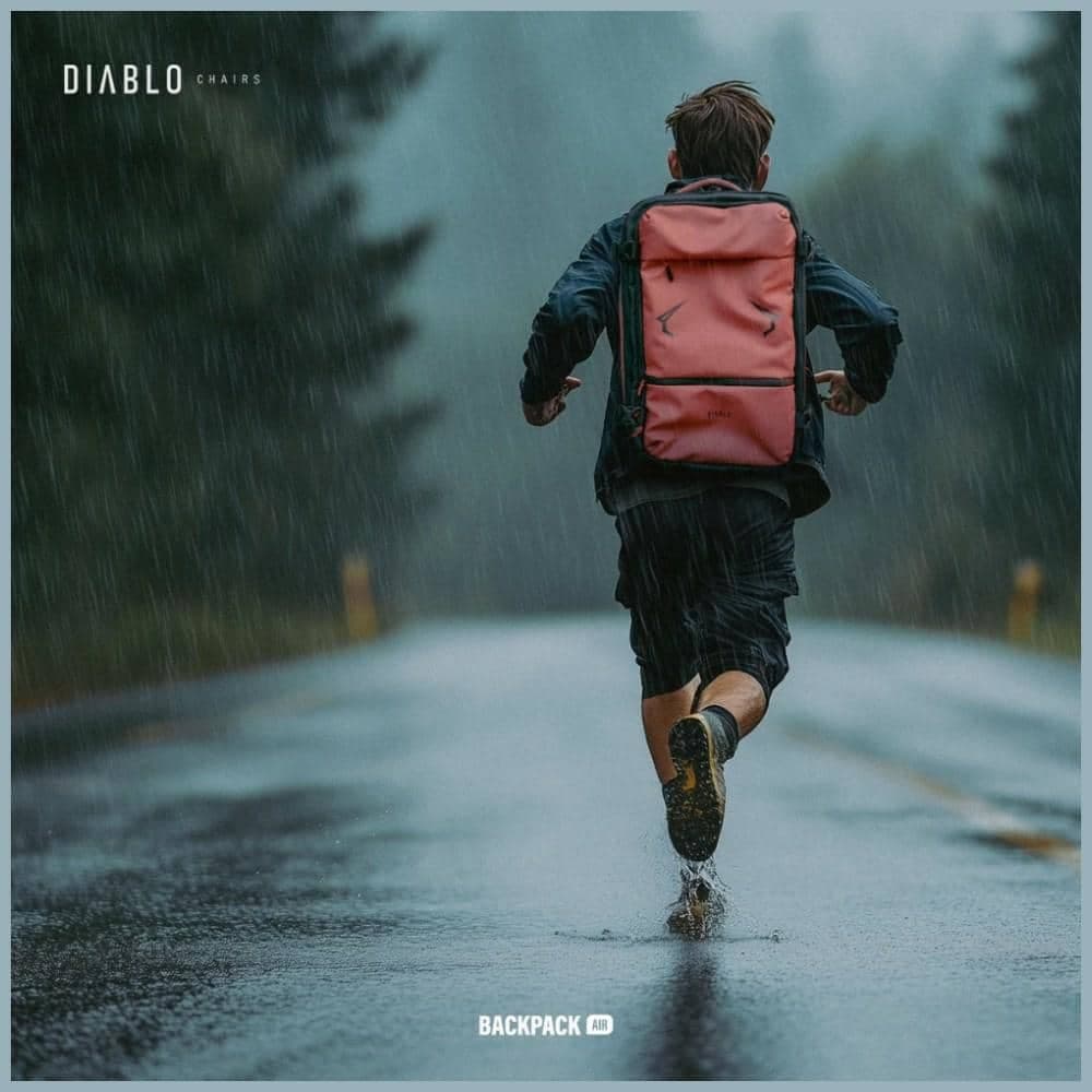 Σακίδιο πλάτης Diablo Chairs Backpack Air Πολυλειτουργική ηλεκτρική σκούπα μπορντό 20