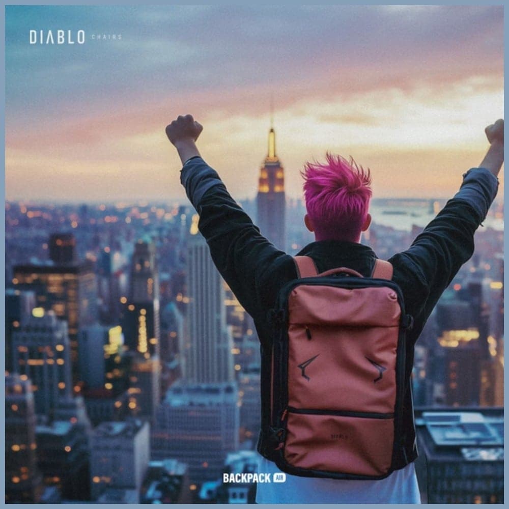 Σακίδιο πλάτης Diablo Chairs Backpack Air Πολυλειτουργική ηλεκτρική σκούπα μπορντό 21