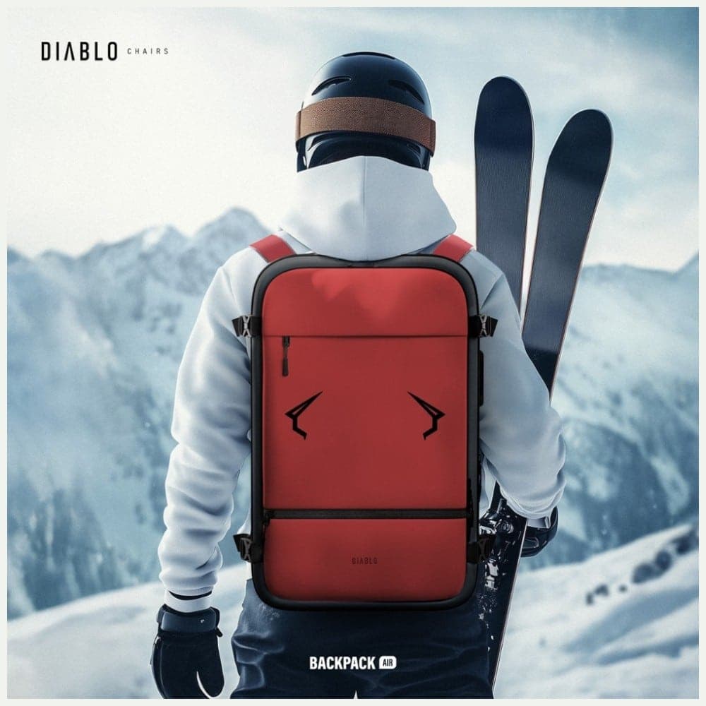 Σακίδιο πλάτης Diablo Chairs Backpack Air Πολυλειτουργική ηλεκτρική σκούπα μπορντό 22