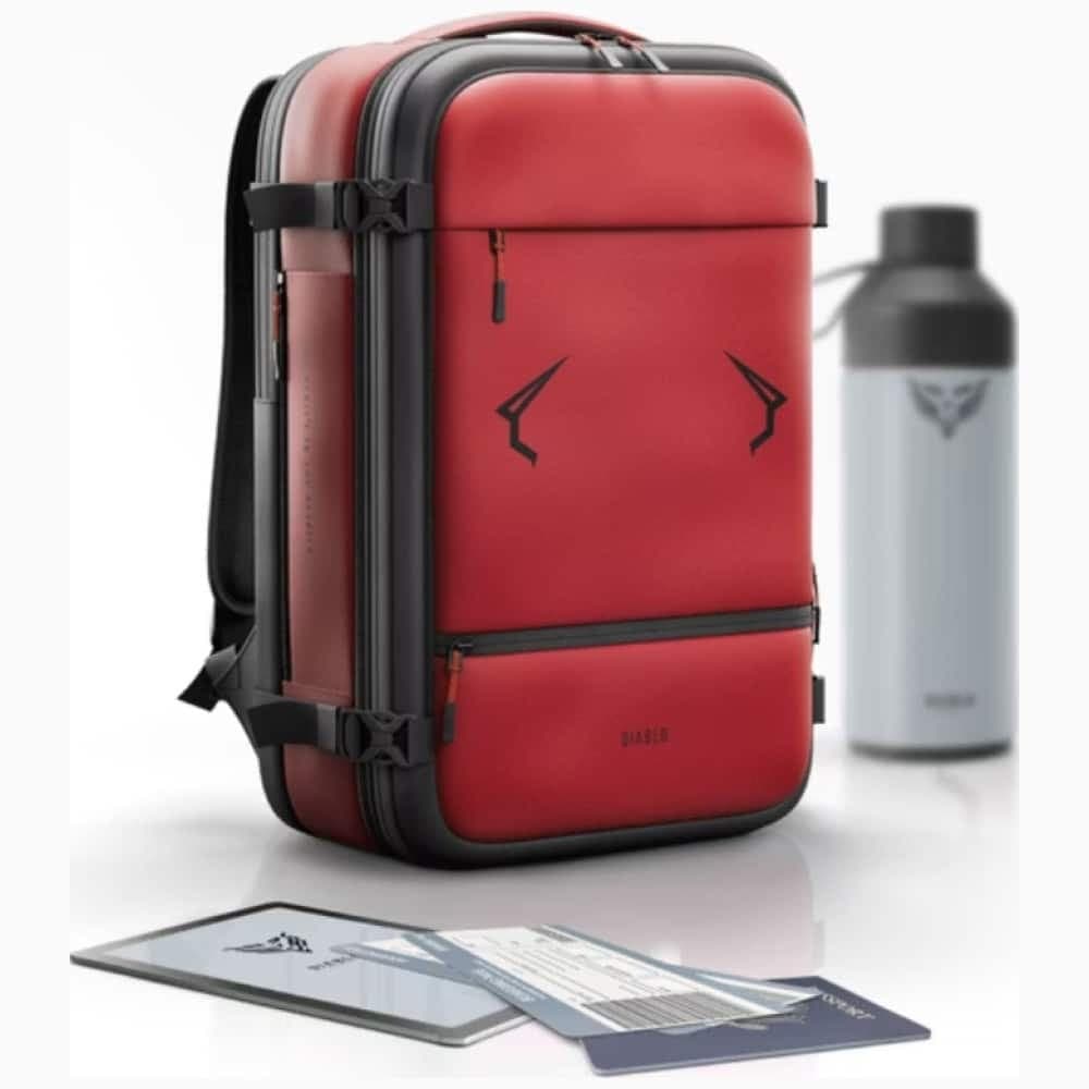 Σακίδιο πλάτης Diablo Chairs Backpack Air Πολυλειτουργική ηλεκτρική σκούπα μπορντό 4