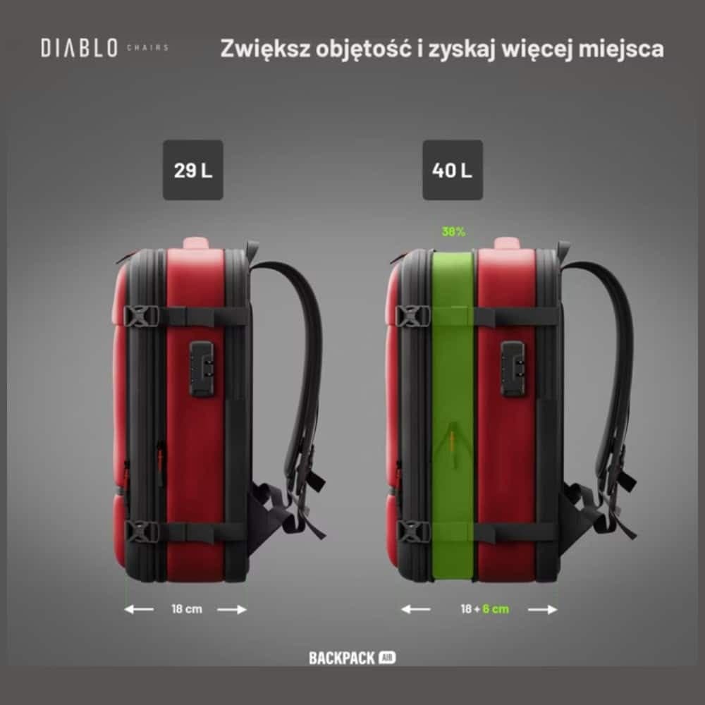 Σακίδιο πλάτης Diablo Chairs Backpack Air Πολυλειτουργική ηλεκτρική σκούπα μπορντό 8