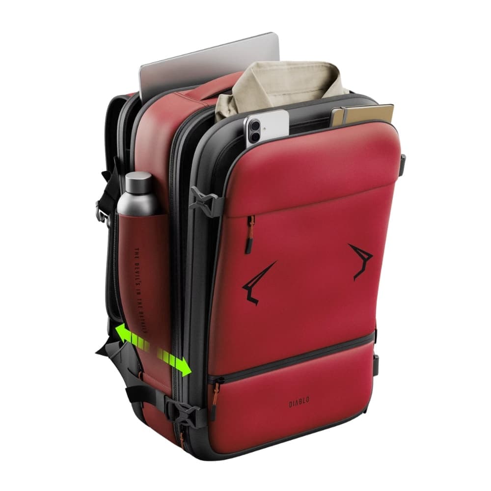 Σακίδιο πλάτης Diablo Chairs Backpack Air Πολυλειτουργική ηλεκτρική σκούπα μπορντό 3