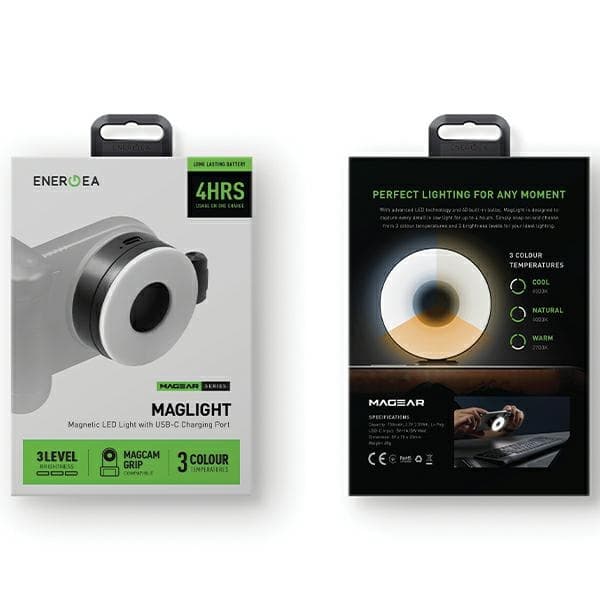 ENERGEA Φορητό φως LED Magear MagLight Μαύρο MagSafe PG-MGLT-BLK 12