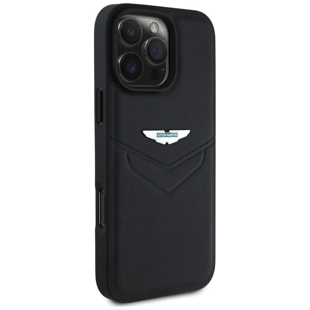 Aston Martin HC Leather Victory Design - θήκη για Apple iPhone 16 Pro Max - Μαύρο 4
