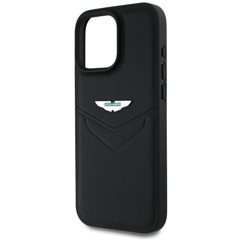 Aston Martin HC Leather Victory Design - θήκη για Apple iPhone 16 Pro Max - Μαύρο 6