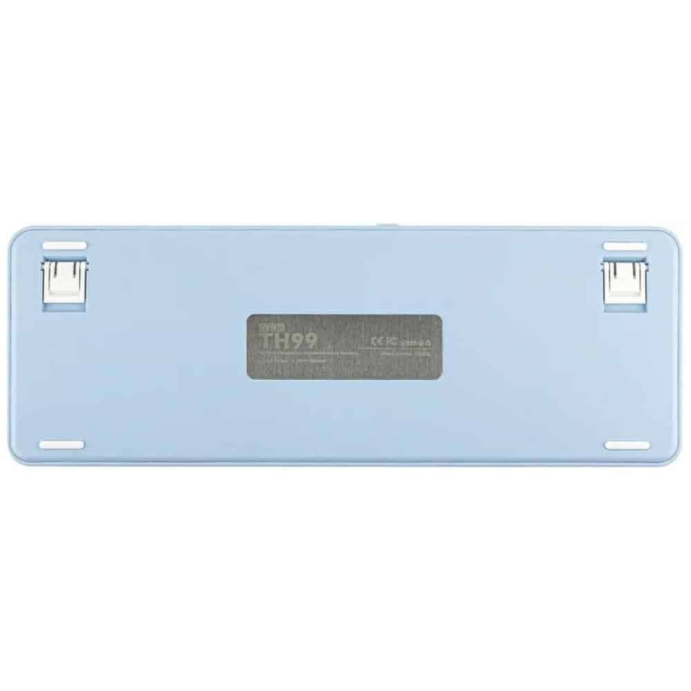 Μηχανικό πληκτρολόγιο Epomaker TH99 Creamy Jade Switch λευκό-μπλε 9