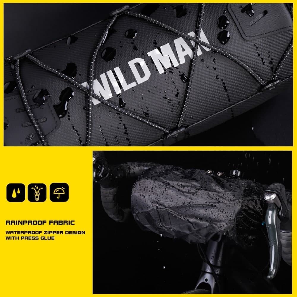 Τσάντα σκελετού ποδηλάτου WILDMAN GX300 2L, μαύρη 5