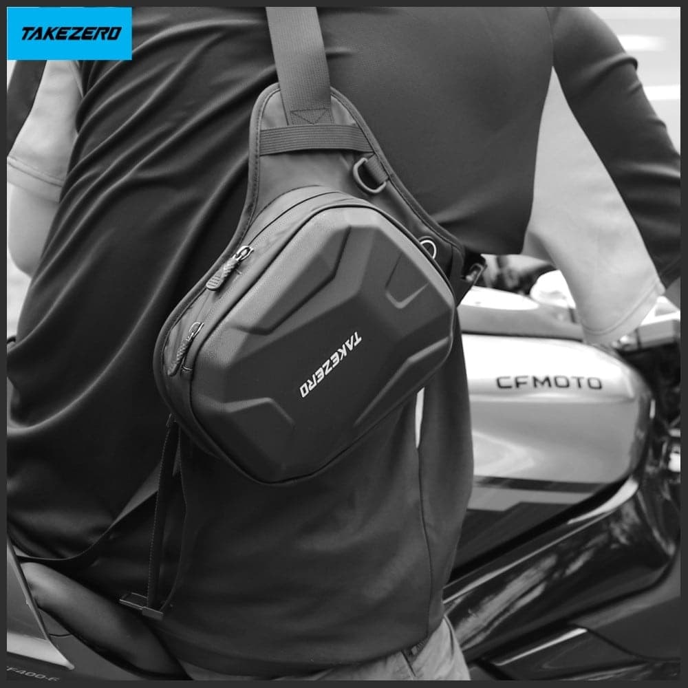 Τσάντα ποδιών μοτοσικλέτας TAKEZERO MTX2 2.5L μαύρη 4