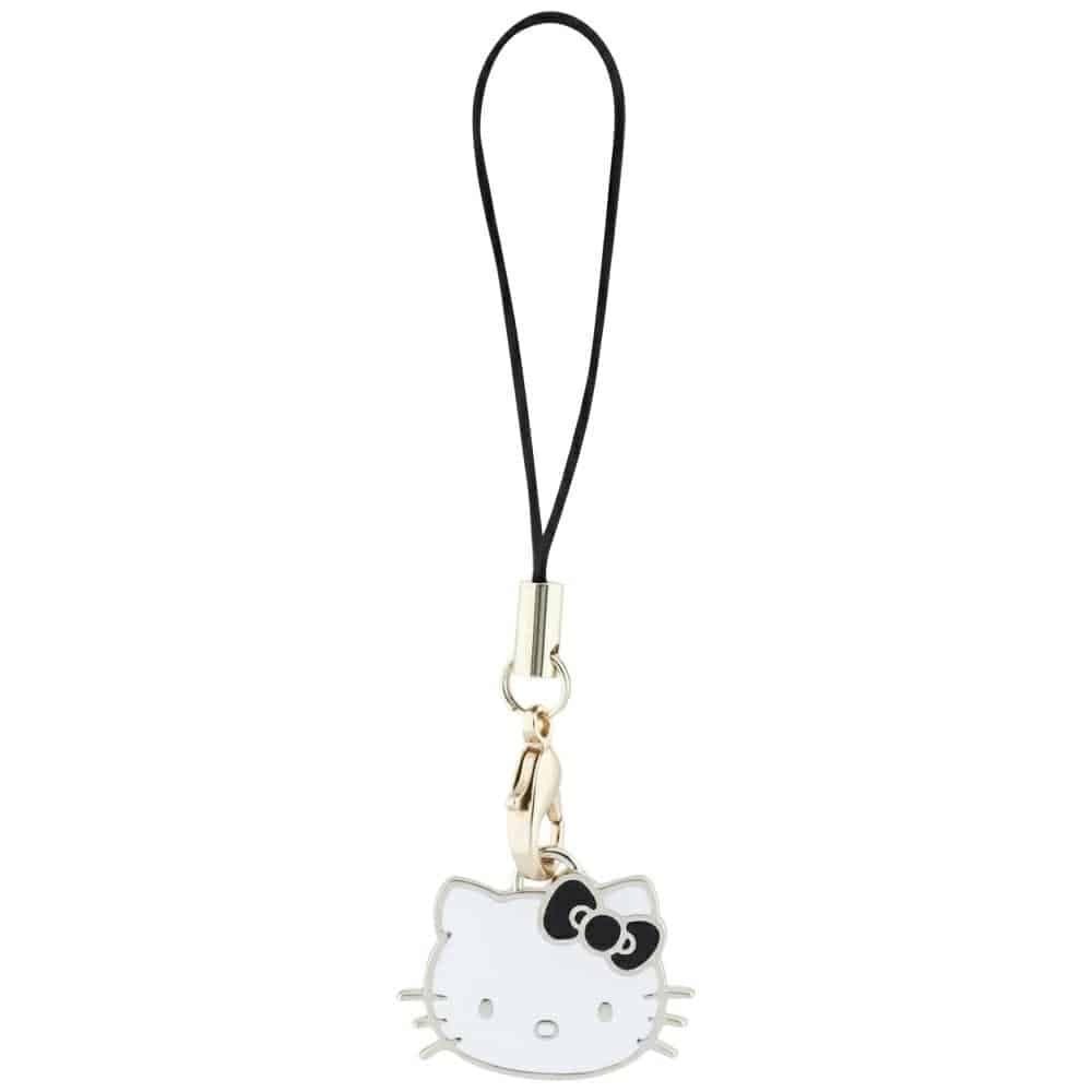 Λουράκι τηλεφώνου Hello Kitty HKCPMKHK μαύρο με κεφαλή γάτας