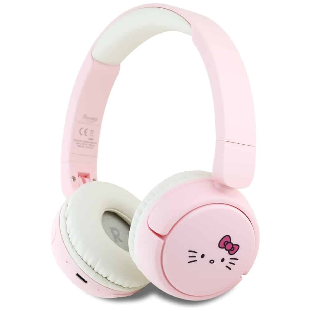 Ακουστικά Bluetooth Hello Kitty με λογότυπο προσώπου ροζ