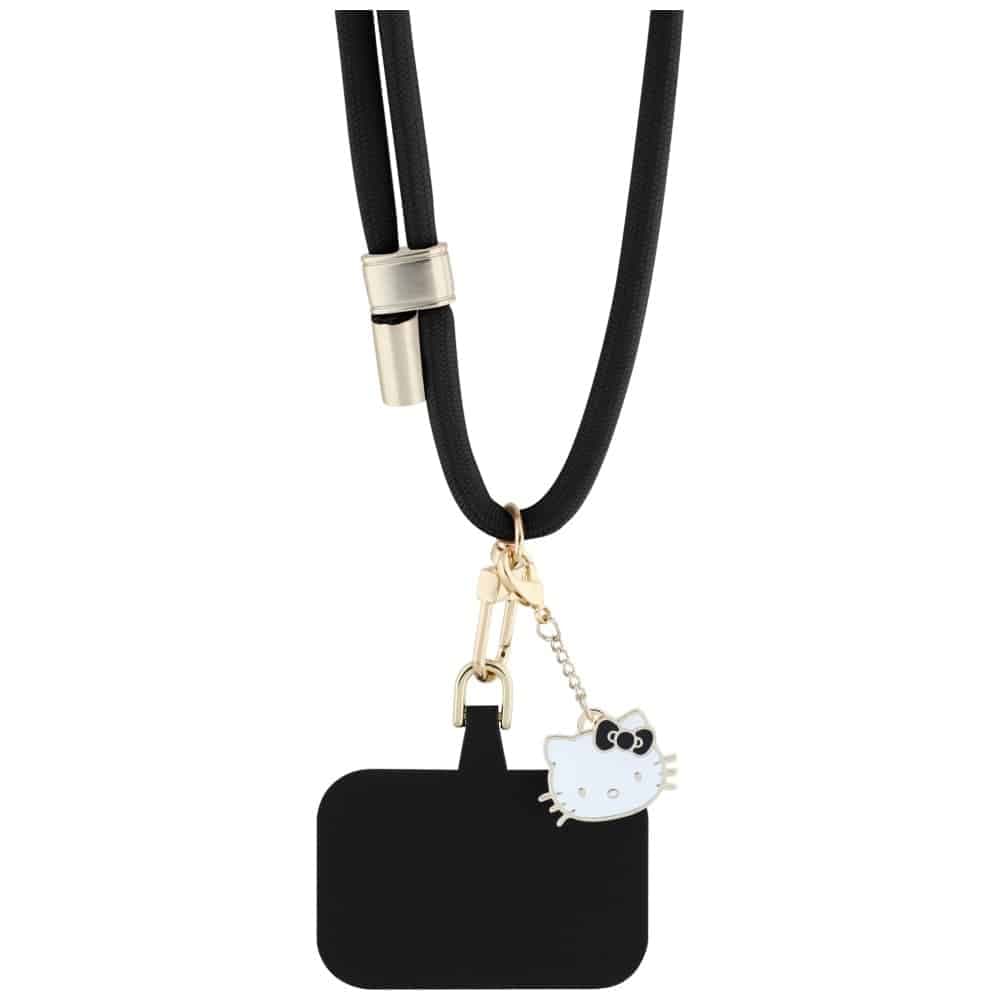 Κορδόνι τηλεφώνου Hello Kitty Patch & Kitty Head Charm Universal, μαύρο 3