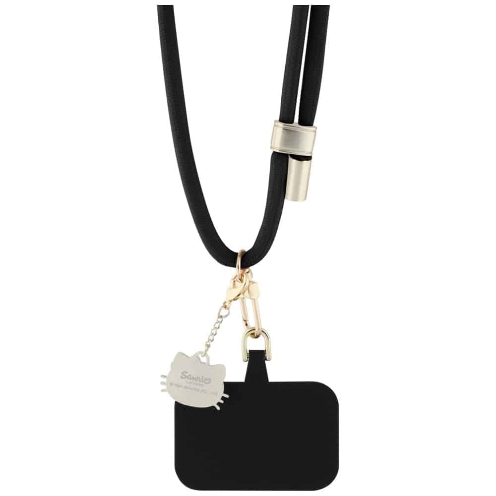 Κορδόνι τηλεφώνου Hello Kitty Patch & Kitty Head Charm Universal, μαύρο 4
