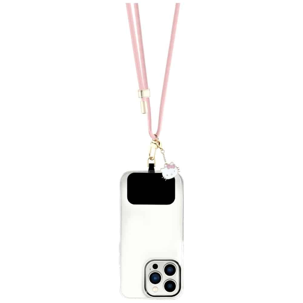 Κορδόνι τηλεφώνου Hello Kitty Patch & Kitty Head Charm Universal, ροζ 2