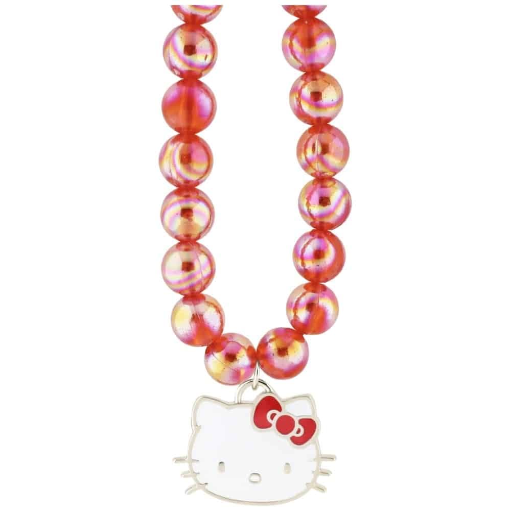 Γούρι για Κινητό με Κεφαλή Γατούλας Hello Kitty Pearls, Κόκκινο 2
