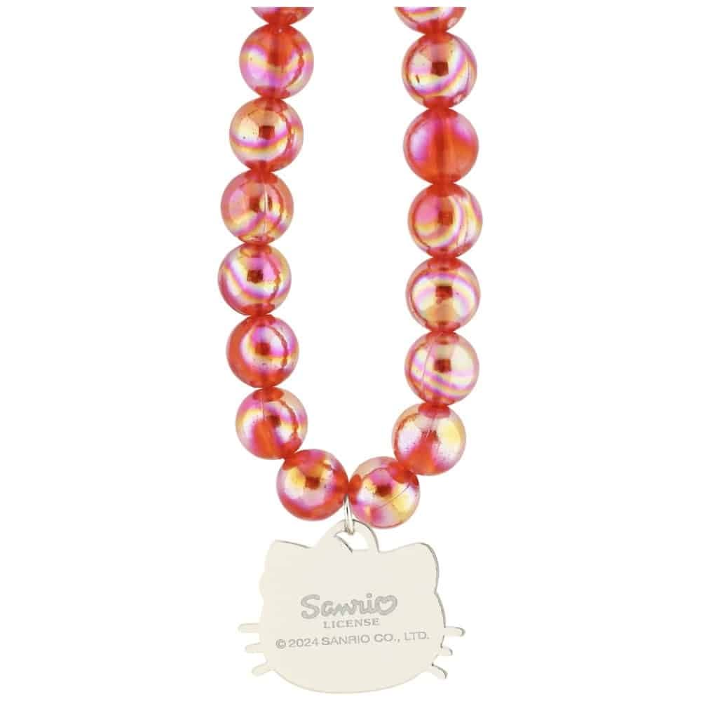 Γούρι για Κινητό με Κεφαλή Γατούλας Hello Kitty Pearls, Κόκκινο 3