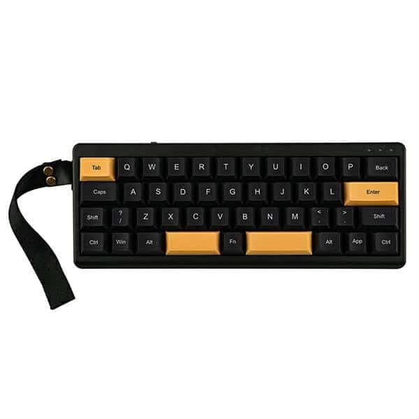 Μηχανικό πληκτρολόγιο Epomaker TH40 Wisteria Γραμμικός διακόπτης μαύρο-χρυσό