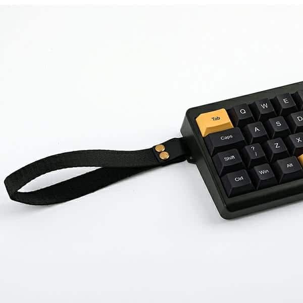 Μηχανικό πληκτρολόγιο Epomaker TH40 Wisteria Γραμμικός διακόπτης μαύρο-χρυσό 6