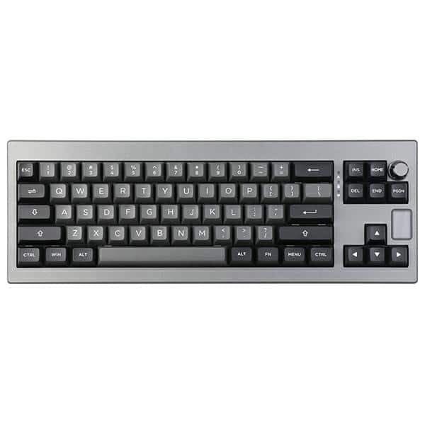Μηχανικό πληκτρολόγιο Epomaker Shadow-X Flamingo Switch μαύρο-ασημί