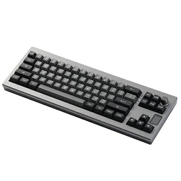 Μηχανικό πληκτρολόγιο Epomaker Shadow-X Flamingo Switch μαύρο-ασημί 2