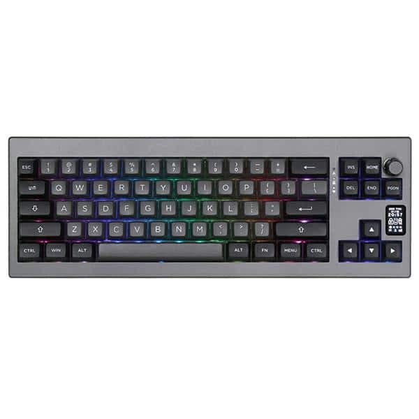 Μηχανικό πληκτρολόγιο Epomaker Shadow-X Flamingo Switch μαύρο-ασημί 3