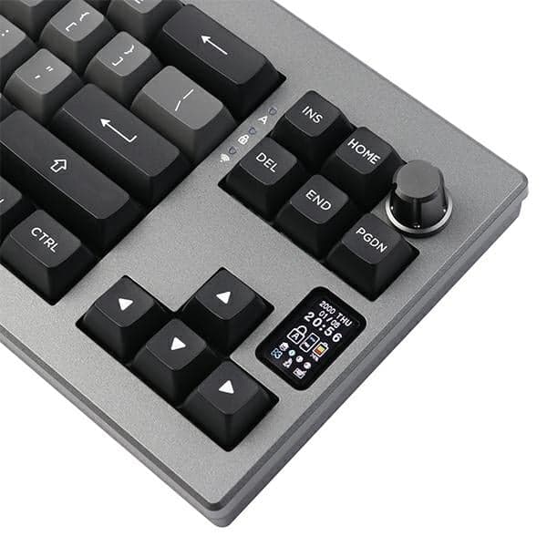Μηχανικό πληκτρολόγιο Epomaker Shadow-X Flamingo Switch μαύρο-ασημί 5