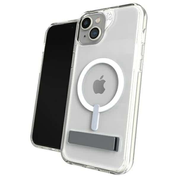 Θήκη ZAGG Crystal Palace με βάση στήριξης MagSafe για iPhone 15 Plus, διάφανη