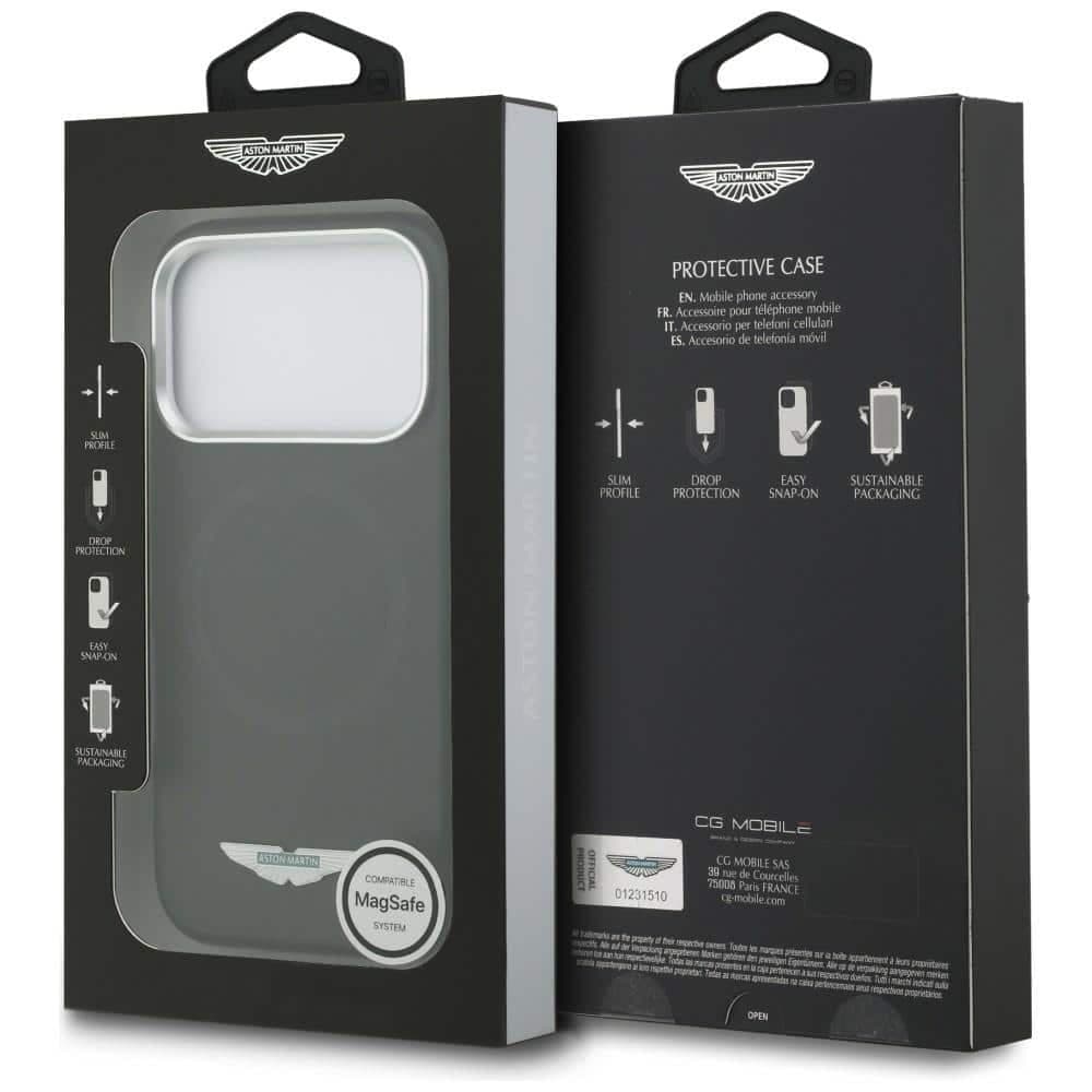 Aston Martin HC Kevlar Counter Design MagSafe - θήκη για Apple iPhone 17 Pro - Μαύρο 8