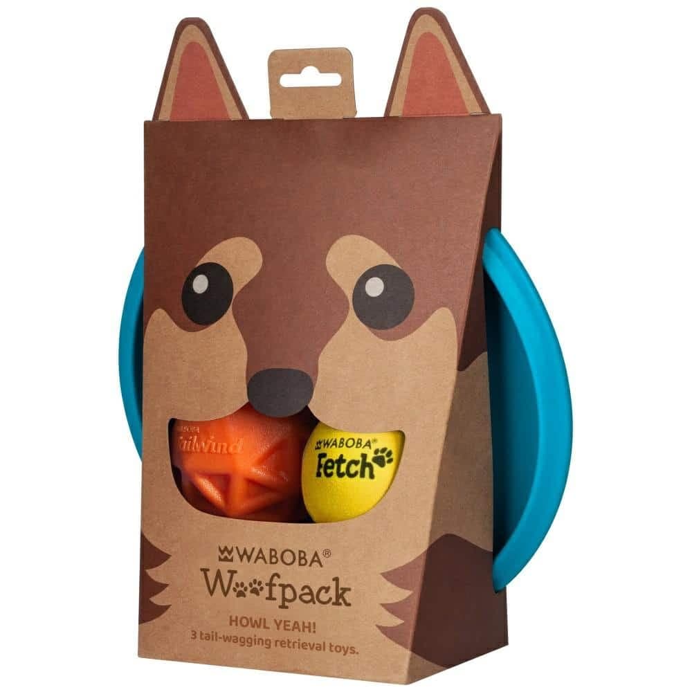 Σετ σκύλου Waboba Woofpack 2 μπάλες 1 φρίσμπι 2