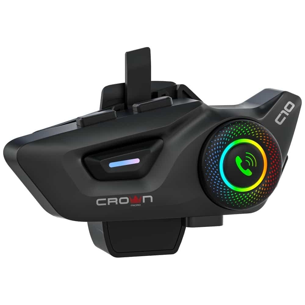 Ενδοεπικοινωνία μοτοσικλέτας Crown C10 Bluetooth 5.3 μαύρο 3