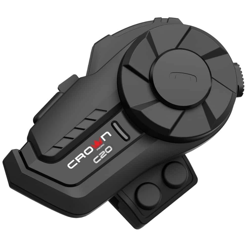 Ενδοεπικοινωνία μοτοσικλέτας Crown C20 Bluetooth 5.1 μαύρο 3
