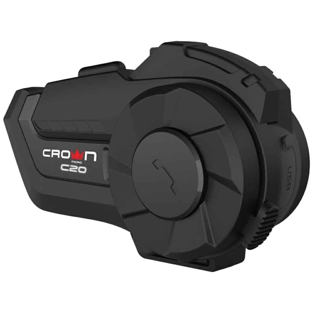 Ενδοεπικοινωνία μοτοσικλέτας Crown C20 Bluetooth 5.1 μαύρο 5