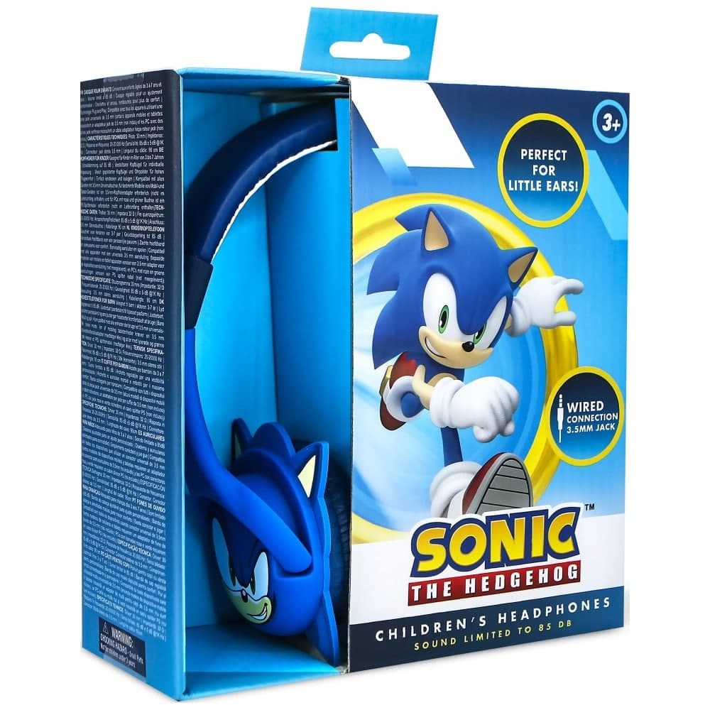 Παιδικά ακουστικά OTL Sonic The Hedgehog με λαστιχένια αυτιά 6